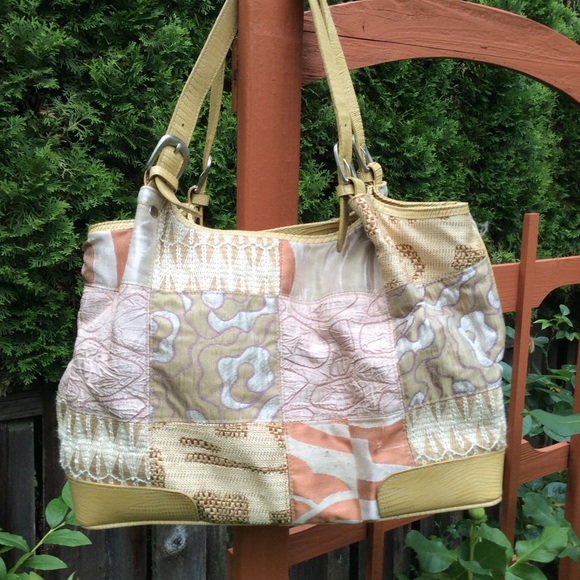 Maggie Barnes Handbags - Maggie Barnes handbag, textured patches